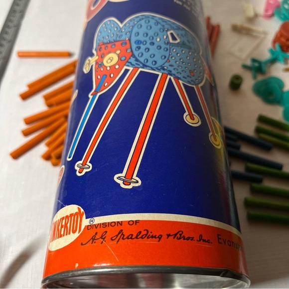 1961 Vintage Tinker Toy Zoo Building Set - HOURS OF FUN. COLLECTIBLE - Picture 13 of 13